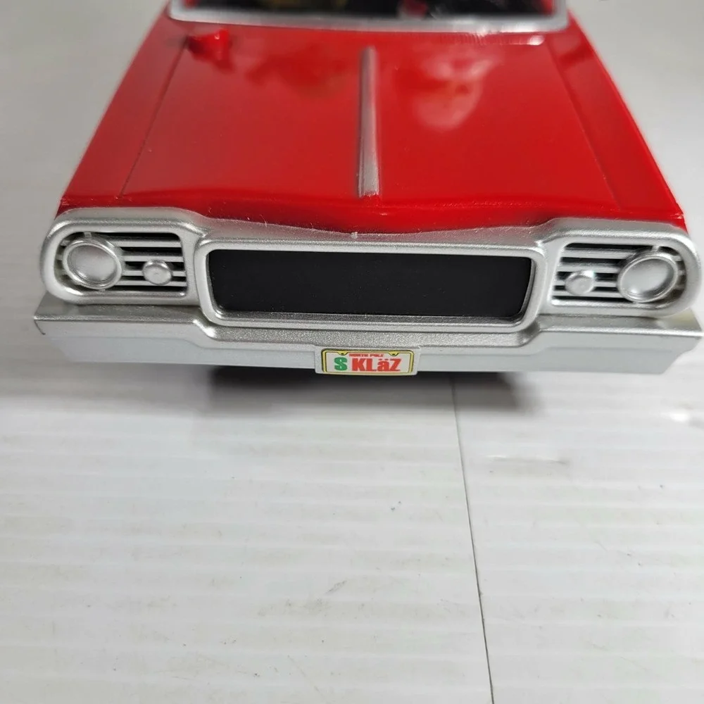 GEMMY Christmas Low‎ Rider Red Impala Car w/ Santa & 2 Reindeer Animated Musical